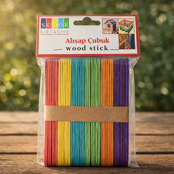 AHŞAP ÇUBUK RENKLİ 50 Lİ SÜDOR BÜYÜK