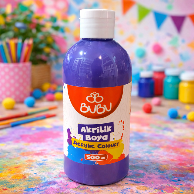 BUBU AKRİLİK BOYA 500 ML MOR