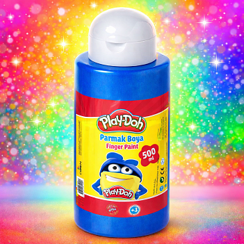 PLAYDOH PARMAK BOYA 500 GR MAVİ