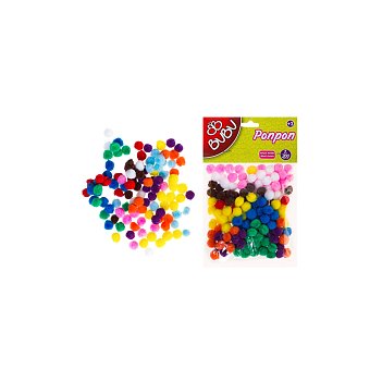 Ponpon 1 Cm 200`lü Karma 10 Renk