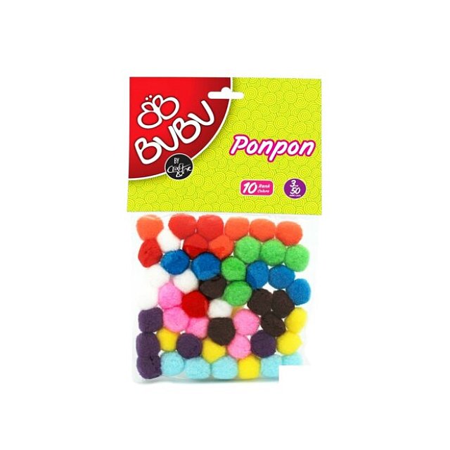 Ponpon 3 Cm 50`li Karma