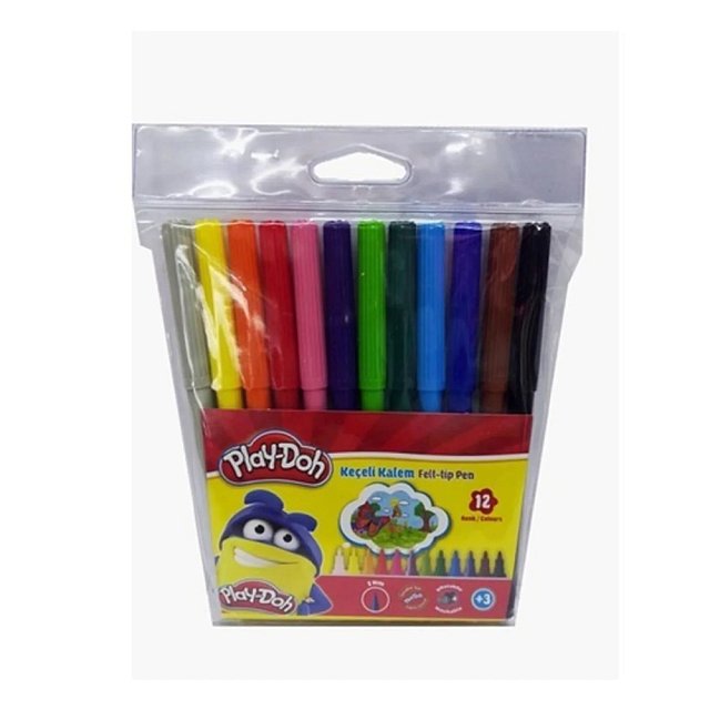 Playdoh Keçeli Kalem 12 Li 2 mm
